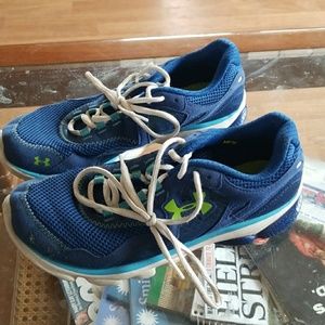 Blue Under Armour shoes